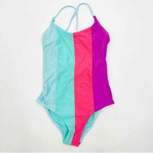 PILYQ Swimsuit Little Farrah One Piece Stripe Splash Beach Swim .l